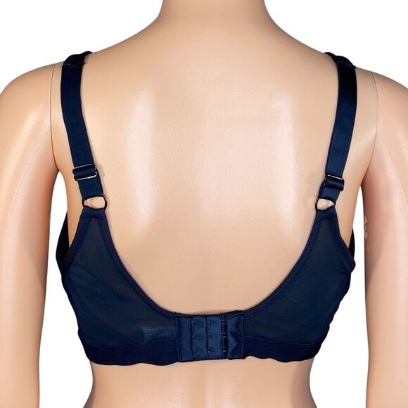 Breezies Natural Embrace Underwire Contour Tee Shirt Bra Black Size 34D - Picture 3 of 5